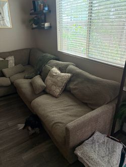Living Spaces Oversized Sectional Couch