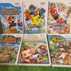 NINTENDO WII  GAMES 