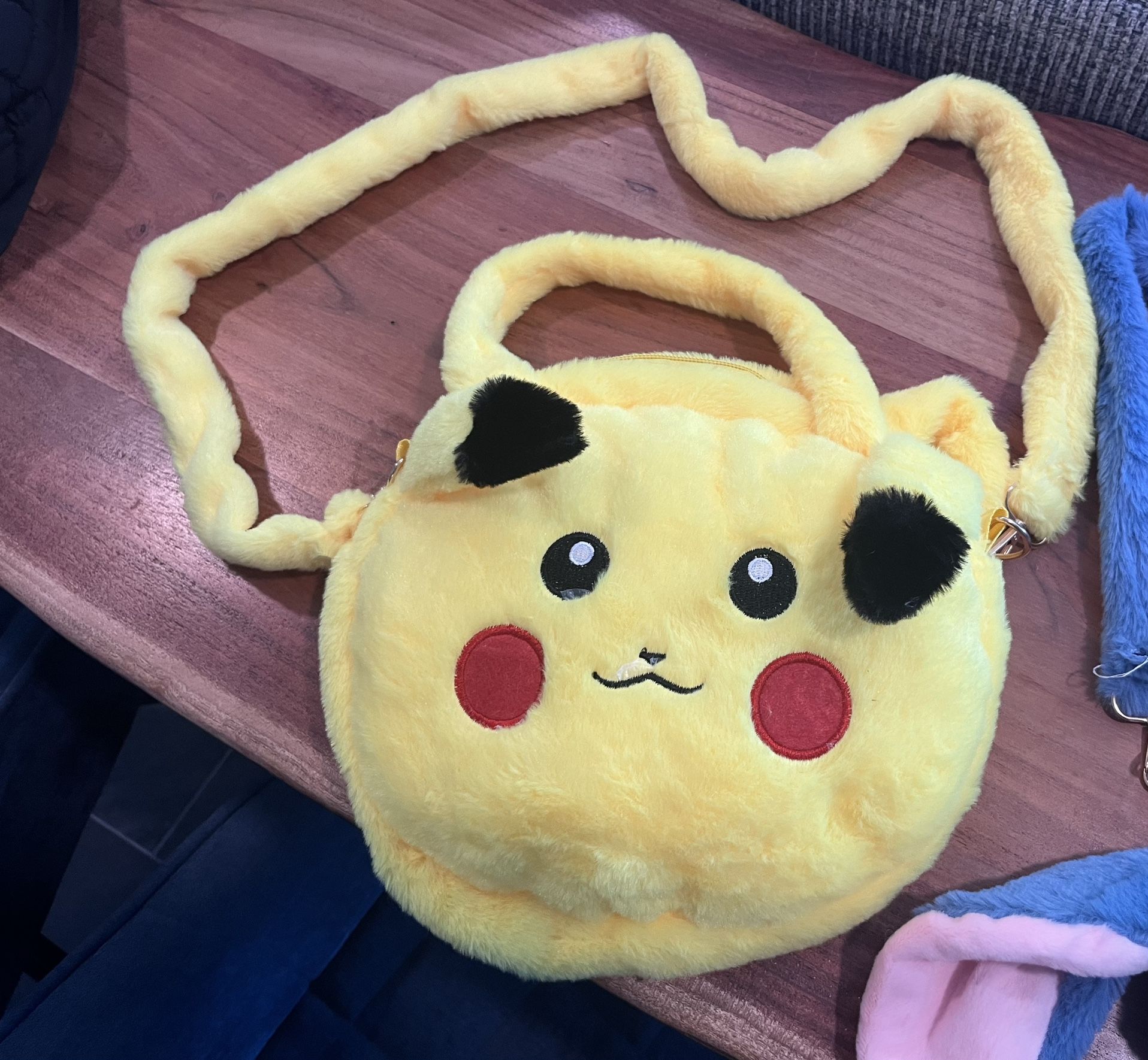 Pikachu Zippered Plush Crossbody