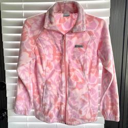 Columbia Fleece Jacket - Full-Zip - Women’s Large - Pink / Purple/White