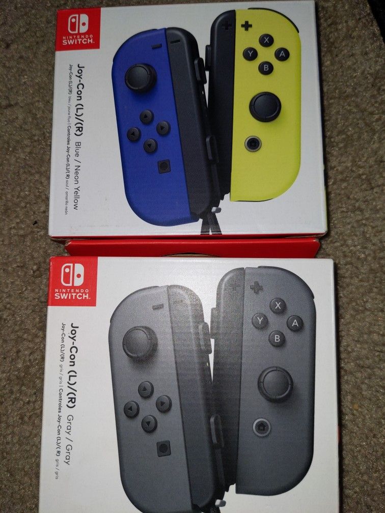  Nintendo Joy-Con (L/R) - Gray : Video Games