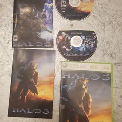 Halo 3 (Xbox 360, 2007) With  Manual  And Insert CIB