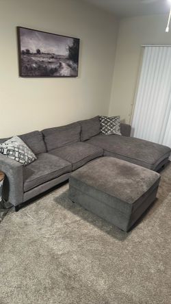 Couch with Ottoman