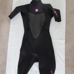 Girls Youth 16 Black Spring Wetsuit, Roxy