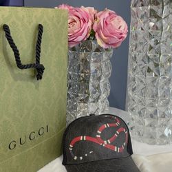 Gucci Gucci Kingsnake GG Baseball Hat 'Black 🧢 authentic Gucci 💯 