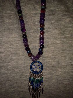 Handmade beaded necklaces and bracelets assorted colors everything from tiger's eye, purple tiger's eye white black blue purple green yellow red any c
