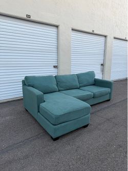 Turquoise 2 Piece L Shape Sectional Sofa