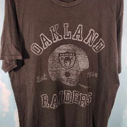OAKLAND RAIDERS Junk Food of California Originals T-Shirt - Mens Size Large 