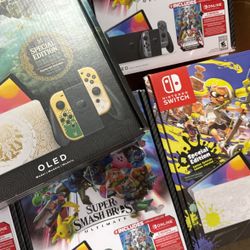 Nintendo Switch Oled Special Editions New 