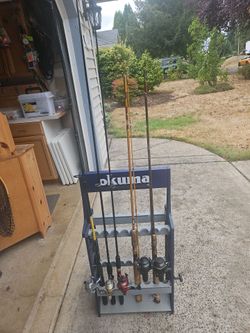 Trout spinning rods with reels