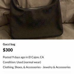 Gucci bag and matching high hair slippers in excellent Both for $600  condition