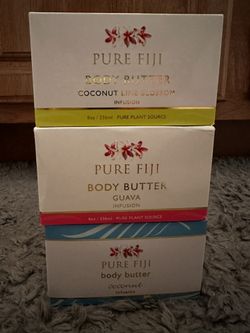 Pure Fiji Body Butter Set - Coconut, Guava, and Coconut Lime Blossom