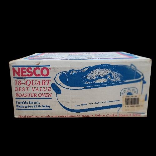 NESCO 18 Quart Roaster Oven Excellent Cosmetic and Working Condition W Box