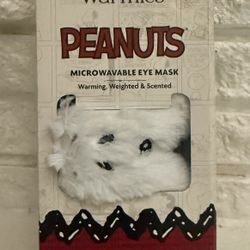 Warmies PEANUTS Snoopy Microwavable Eye Mask Scented Weighted NEW