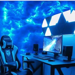 ,New 3D Thundercloud LED Light Cotton Lightning Cloud Colorful Atmosphere Nig...