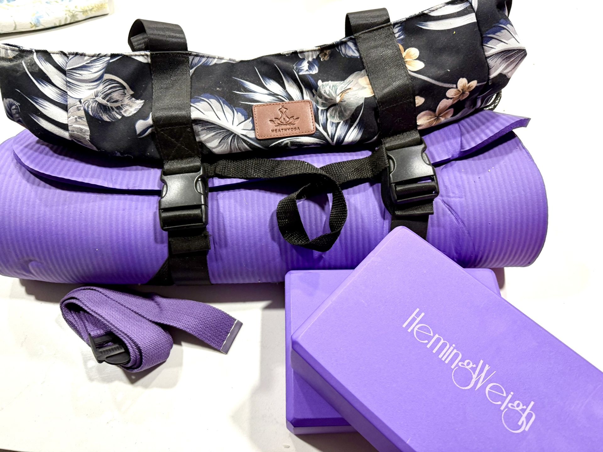Yoga Bag, Mat, Blocks
