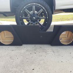 Dual 10" subwoofer  box