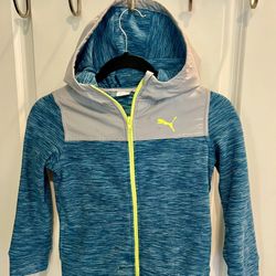 Kid’s Fleece Puma Hoodie Zip Up Jacket XS 5/6