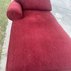 Red Sectional Couch 