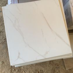 63 Sf Or Porcelain Tile Carrera Marble Look 
