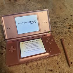 *WORKING*  Nintendo DS Lite AMAZING Condition Coral Pink