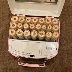 Vintage heated hair roller set 