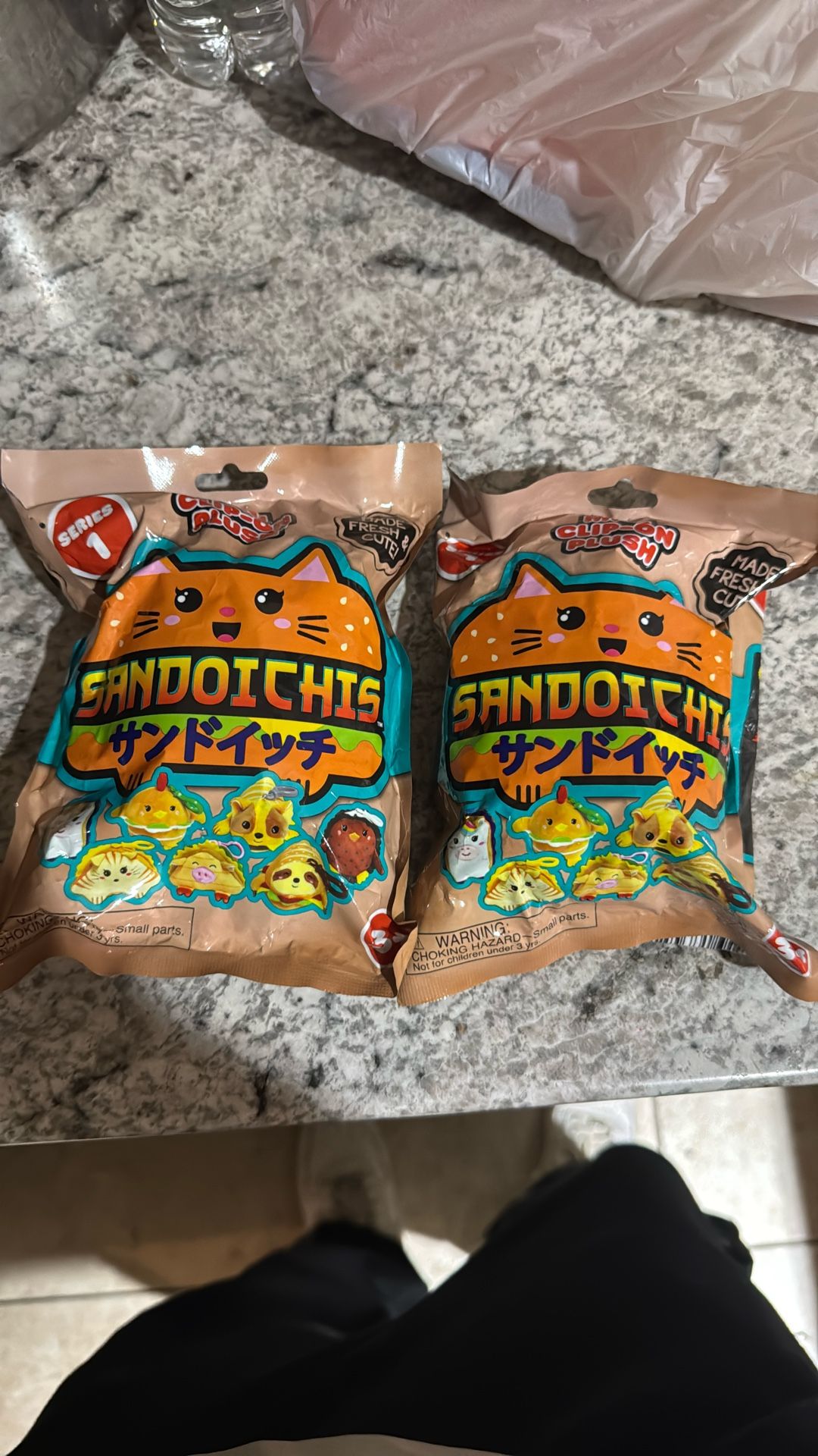 sandoichis mini clip on plush