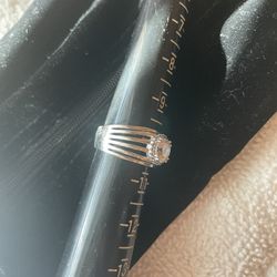 Sterling Silver Ring With CZ Stone