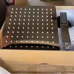 SUN RISE Shower System 10 Inches Brass Bathroom Luxury Rain Mixer Shower Combo Set Wall Mounted Rainfall Shower Head System Shower F