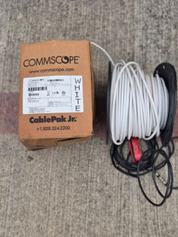 Approximately 400 ft coaxial cable on a spool