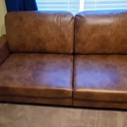 Esright 79-inch Sofa Brown Modern 