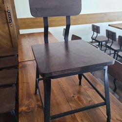 Black Industrail Metal Chair