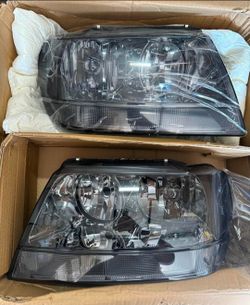 99-04 Jeep Grand Cherokee Headlights Faros Calaveras Micas Luces Lamps
