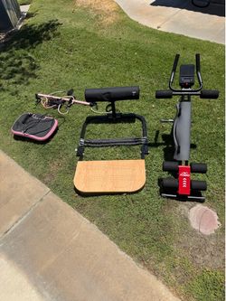 Workout Equipment - Flybird Ab Machine, BootySprout Glute Trainer, and Vibration Plate Bundle