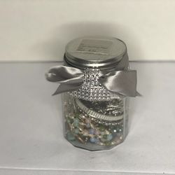 VINTAGE JEWELRY JARS FILLED WITH WATCHES,  RINGS, BRACELETS,  BROOCHES & MORE COMES IN A DECORATIVE JAR 