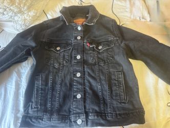 Levi's Black Denim Trucker Jacket M
