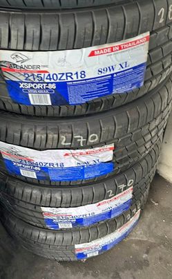 215/40/18 Highway tires