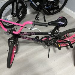 Black and pink bicycle for sale kids