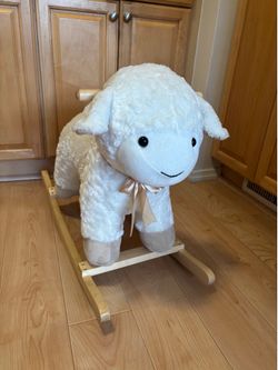 Lamb Plush Critter Rocker - Rocking Horse