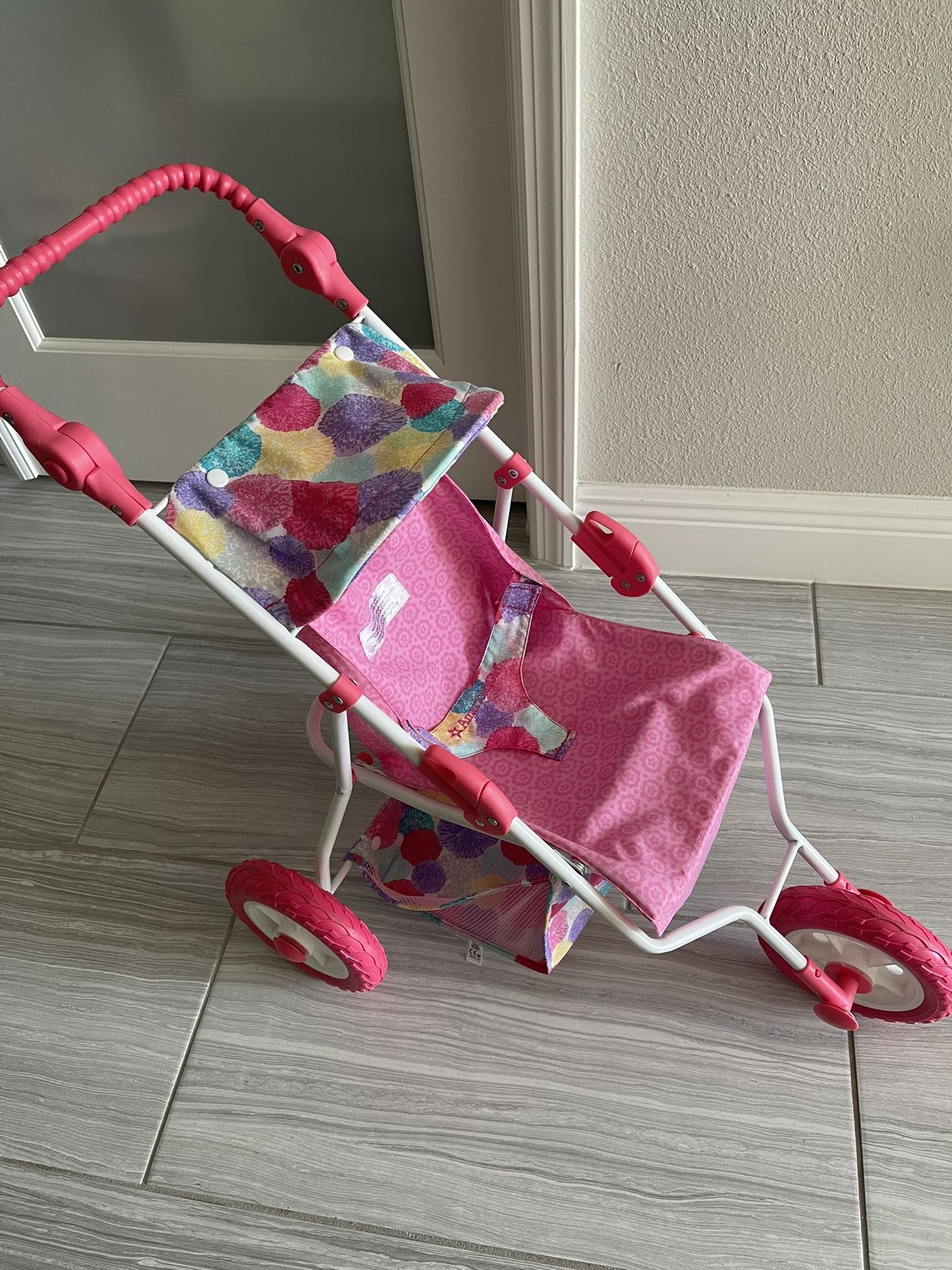 American Girl Bitty Baby Jogging Stroller Like New 