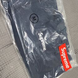 Supreme FW25 Navy Box Logo Hoodie