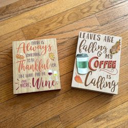 Fall Decor Signs