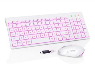 Wireless Keyboard and Mouse Combo Backlit