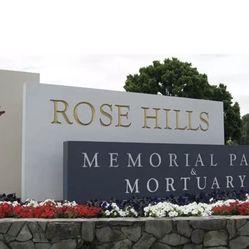 Rose Hills Cemetery Burial Plots 2 Side By Side