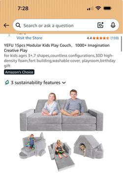 Kids play couch