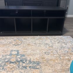 Black  65 TV Entertainment Center