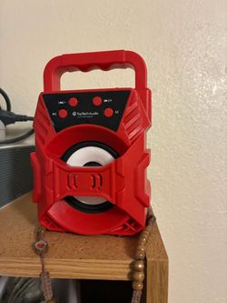 TopTech Audio Portable Bluetooth Speaker Red