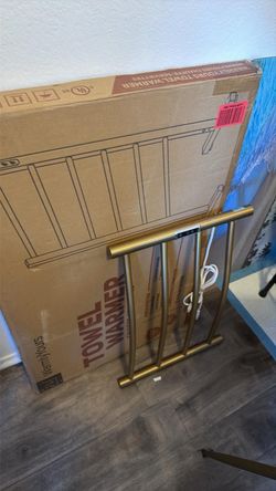 2 Electric Heated Towel Warmers – WarmlyYours + SHARNDY – $175 Both