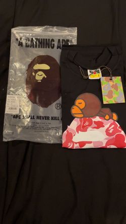 Pink bape tee