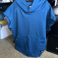Adidas pullover hooded sleeveless sweater Large
